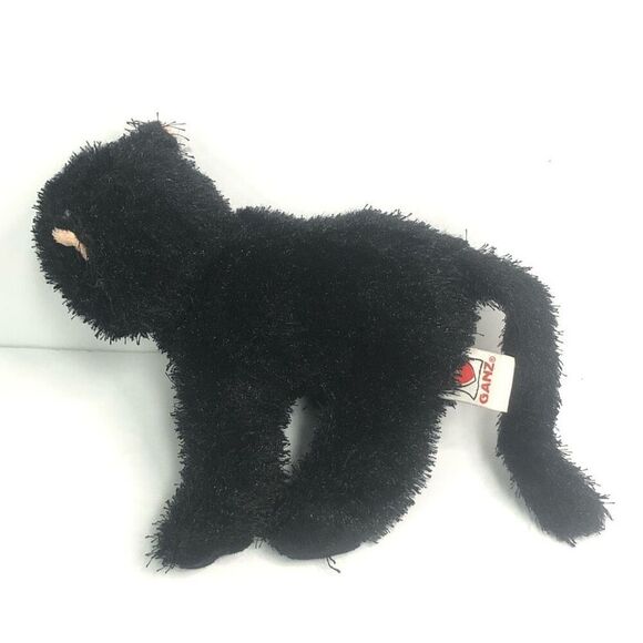 ganz webkinz black cat plush stuffed animal toy hm135 no code no tag halloween - Picture 3 of 8